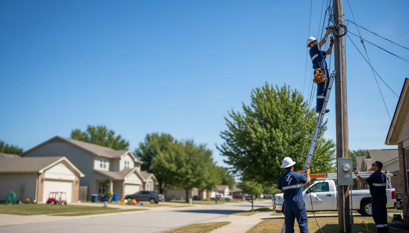 Residential electrician providing installation services in Aurora, KS